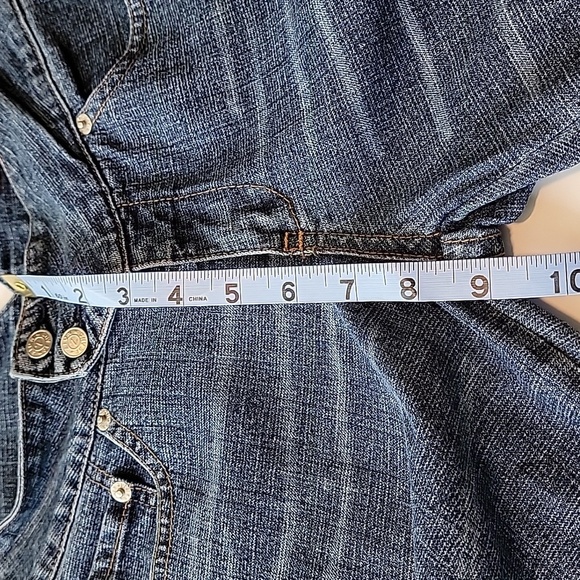 Wink Wink Blue Jeans Denim Japanese Ankle Distressed Cropped Whiskering S - Picture 9 of 11